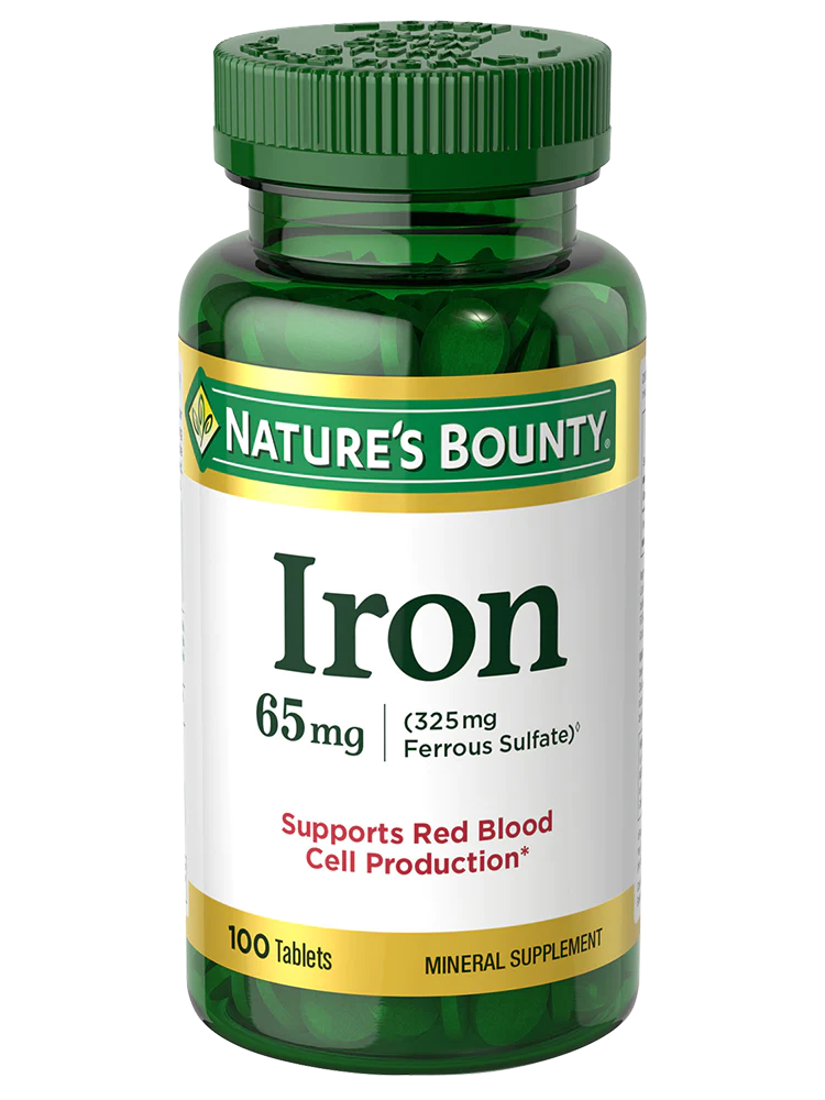 Iron nature’s bounty قرص آهن نیچرز بونتی ۱۰۰ عددی