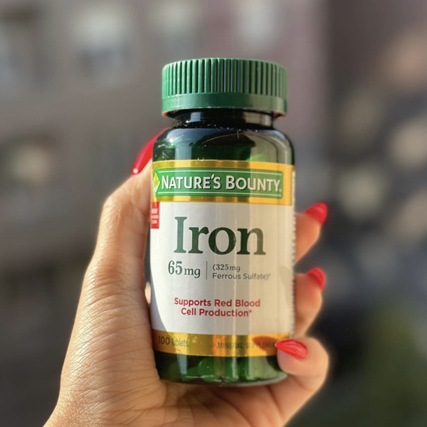 Iron nature’s bounty قرص آهن نیچرز بونتی ۱۰۰ عددی
