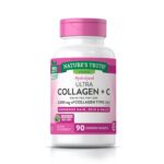 مکمل کلاژن هیدرولیز شده و ویتامین سی نیچرز تروث 90 عددی